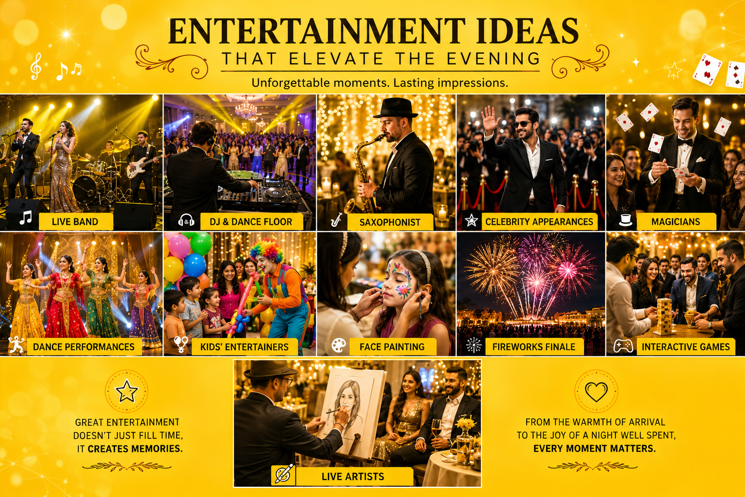 Entertainment Ideas That Elevate the Evening